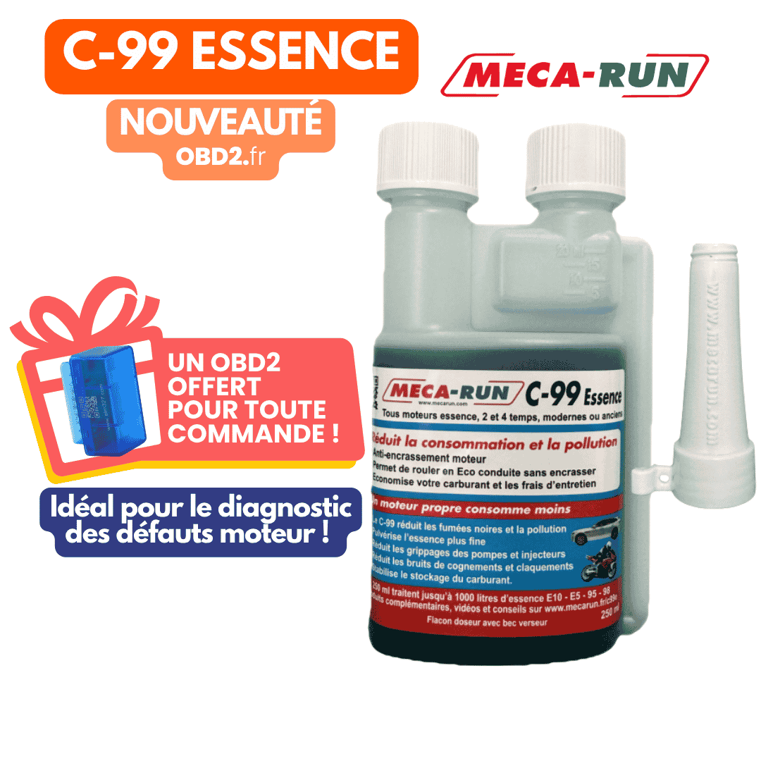 MECA-Run Additif C99 Essence 250 ML + 1 OBD2 OFFERT !