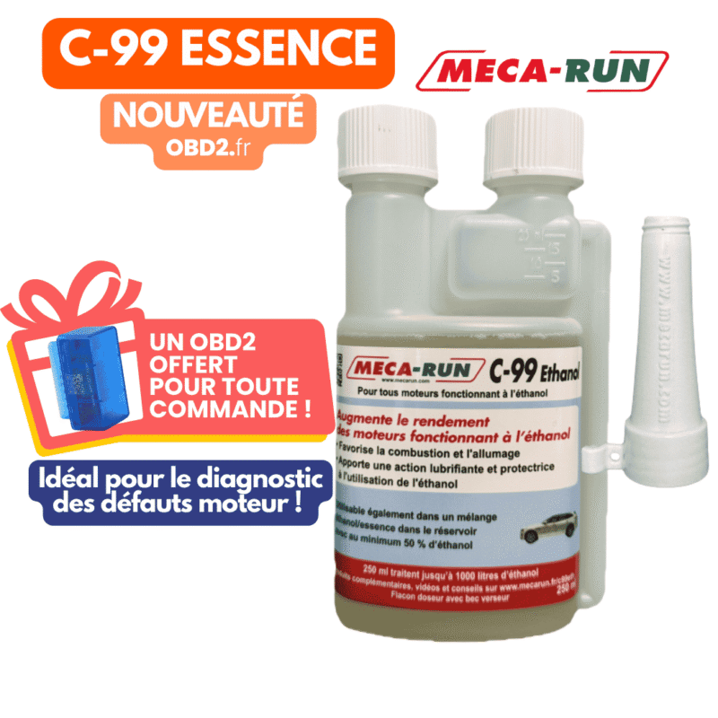 MECA-Run Additif C99 Ethanol 250 ML + 1 OBD2 OFFERT !