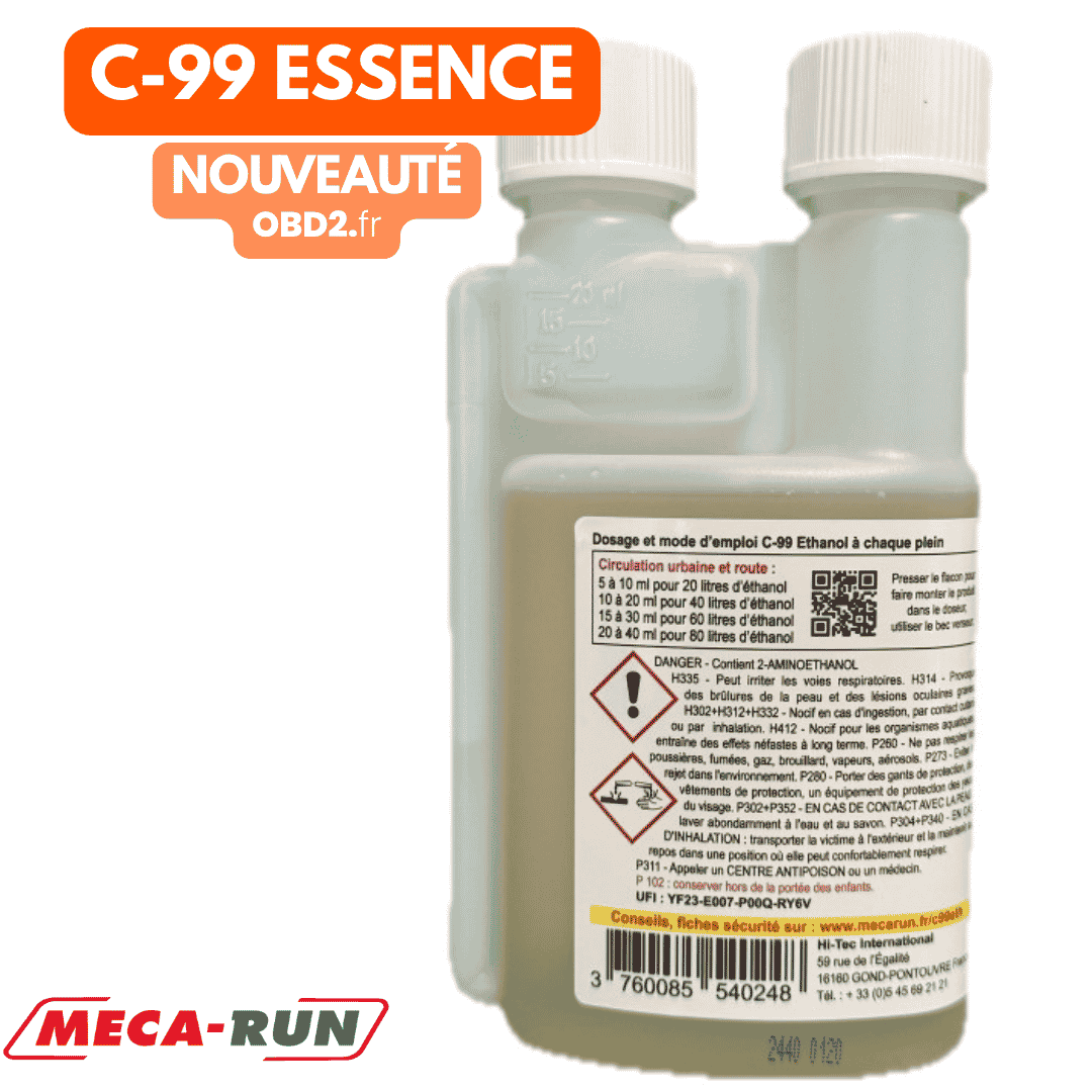 MECA-Run Additif C99 Ethanol 250 ML + 1 OBD2 OFFERT !